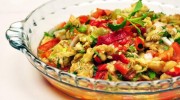 Gegrillte Auberginen Salat